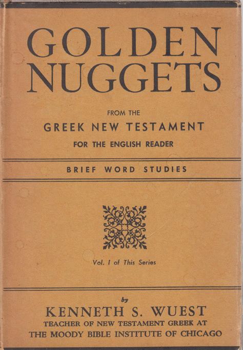 Word Studies: Golden Nuggets from the Greek New Testament Ebook Reader