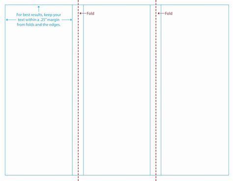 Word Tri Fold Brochure Template Blank