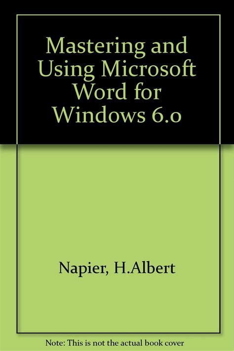 Word for Windows 6.0 Books Reader