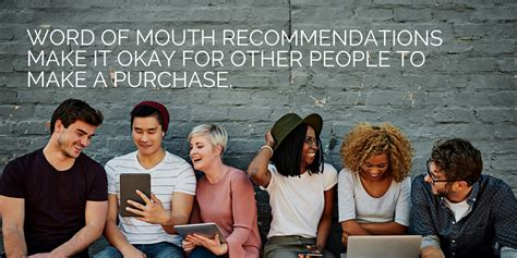 Word-of-mouth recommendations: