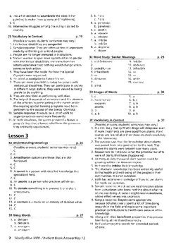 Wordly Wise 3000 6 Lesson 12 Answer Key Epub