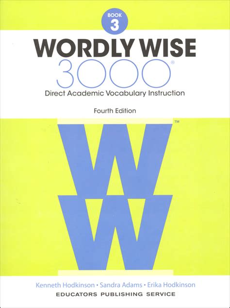 Wordly Wise 3000 Book 3 Answers Kindle Editon