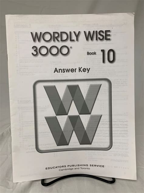 Wordly Wise Answer Key 5 10e Reader