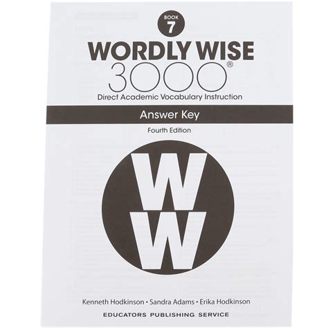 Wordly wise answer key book 7 Ebook Doc