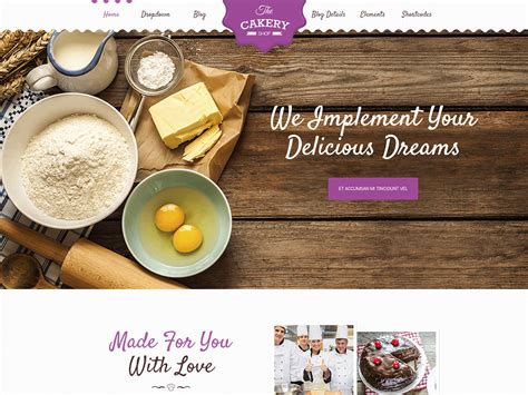 Wordpress Bakery Templates