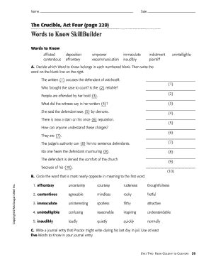 Words To Know Skillbuilder Answers Separating Reader