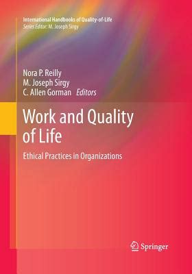 Work And Quality Of Life: Ethical Practices In Ebook Epub