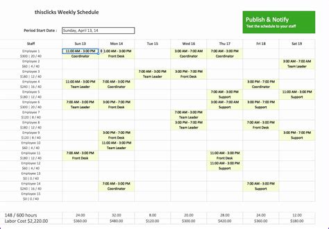 Work Back Schedule Template