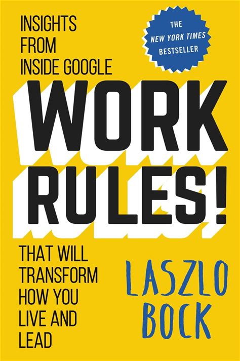 Work Rules! by Laszlo Bock Ebook Kindle Editon