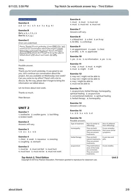 Workbook Top Notch 3 Answer Unit 8 PDF