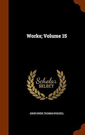 Works Volume 15 Kindle Editon