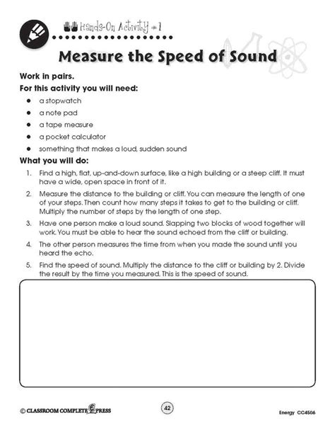 Worksheet Speed Of Sound Answers Doc