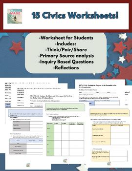 Worksheets US Government: A Comprehensive Guide for Students and Educators