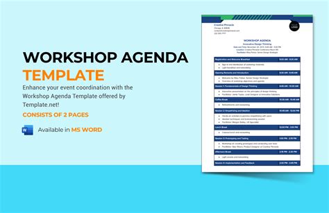Workshop Agenda Template