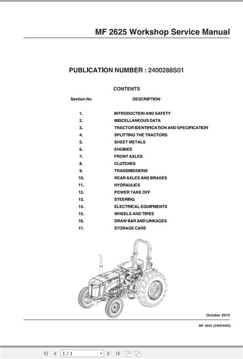 Workshop Manual Massey Ferguson 28  Ebook PDF