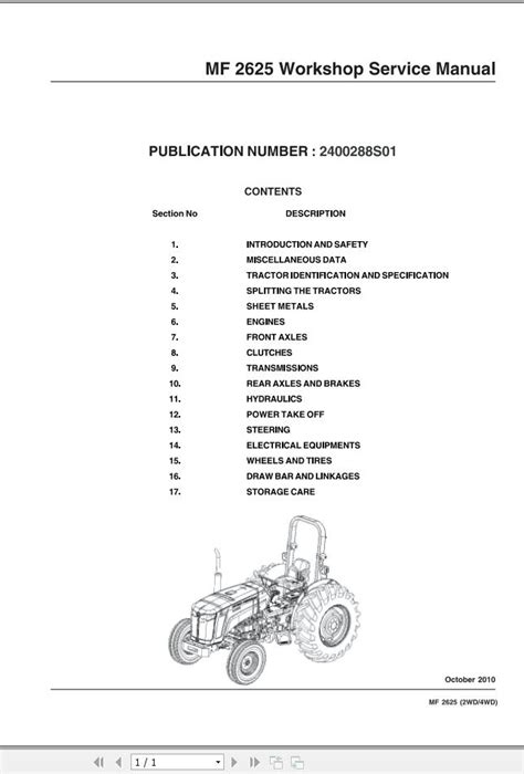 Workshop Manual Massey Ferguson 28  Ebook PDF