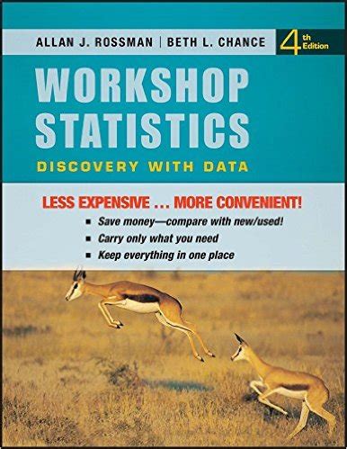 Workshop Statistics Student Solutions Manual Discovery Reader