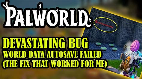 World Data Autosave Failed Palworld: Troubleshooting and Recovery