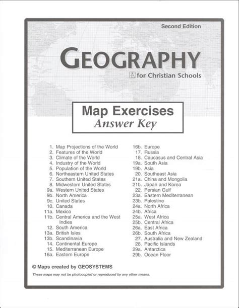 World Geography Features Answers Doc