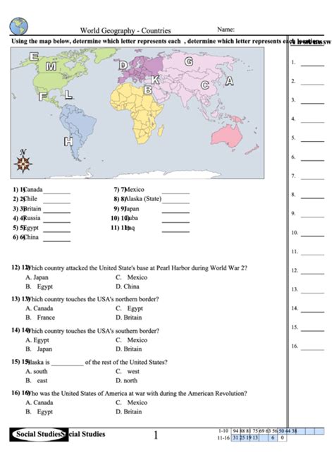 World Geography Plato Learning Answers PDF