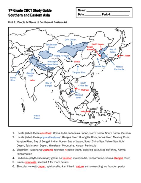 World Geography Unit 11 East Asia Answers Reader