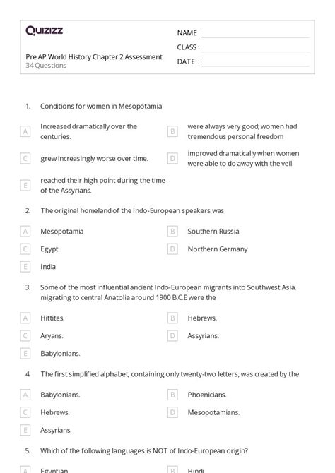 World History 2 Chapter Assesment Answers Kindle Editon