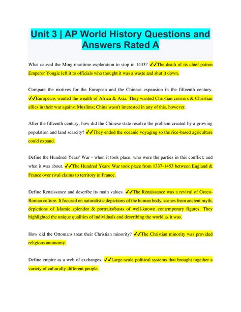 World History Answers 33 Reader