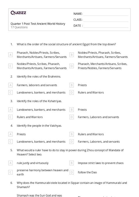 World History Grade 10 Answers Reader