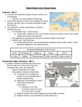 World History Sol Study Guide Answer Key PDF