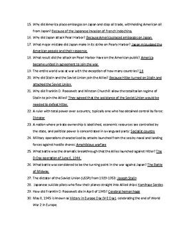 World History Study Guide Answer Key Kindle Editon