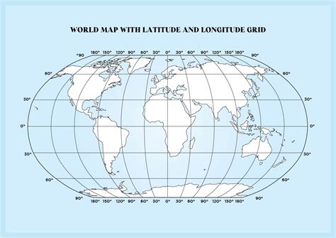 World Map Latitude And Longitude Printable