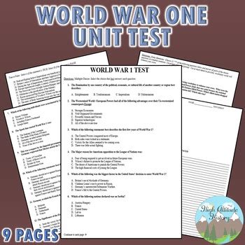 World War 1 Test: Test Your Knowledge of the Great War