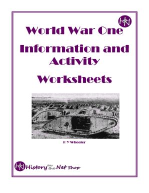 World War One Information And Activity Answers Reader