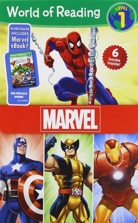 World of Reading Marvel Boxed Set Level 1 Purchase Includes Marvel eBook 6 Book Series