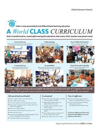 World-Class Curriculum and Faculty