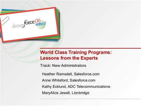 World-Class Training Programs