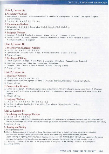 Worldlink Workbook With Answer Key 3 Reader