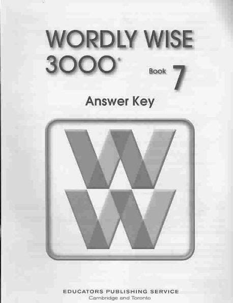 Worldly wise 7 answer key Ebook Doc