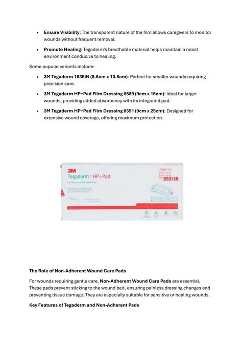 Wound Dressing Tegaderm: The Ultimate Guide to Maximizing Wound Healing