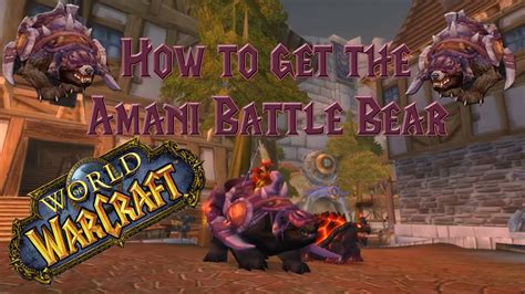 Wow Amani Bear NPC: A Comprehensive Guide