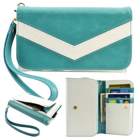 Wristlet caseen Turquoise Samsung Smartphone Doc