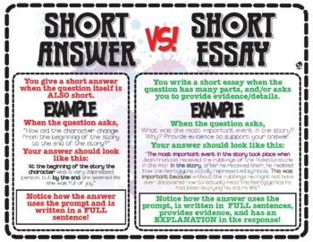 Write Short Essay Answer Reader