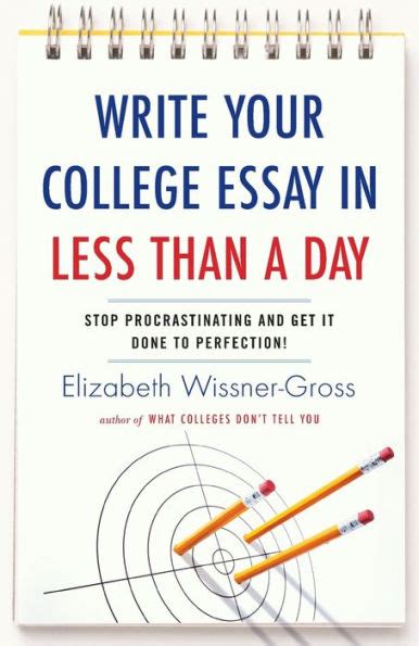 Write Your College Essay in Less Than a Day Reader