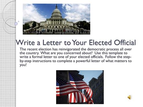 Write to your elected officials.