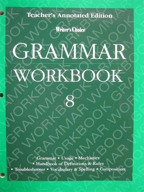 Writers Choice Grammer Workbook 7 Answer Key Kindle Editon