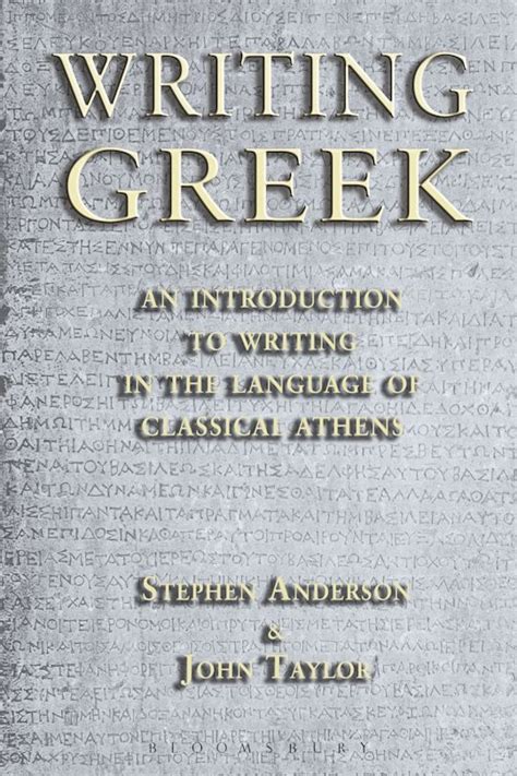 Writing Greek An Introduction to Writing in the Language of Classical Athens PDF