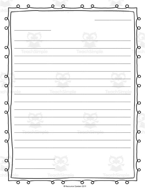 Writing Letters Template