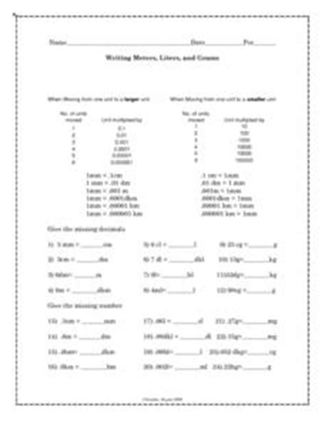 Writing Meters Liters And Grams Answer Key Doc