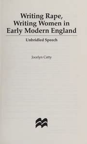 Writing Rape, Writing Women in Early Modern England Unbridled Speech Kindle Editon