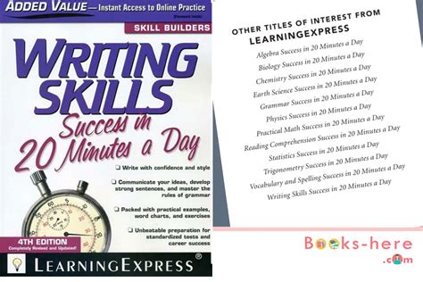 Writing Skills Success in 20 Minutes a Day Skill Builders Doc